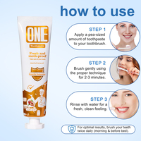 ONE Wholesale Dentifrice Formule Douce pour Dents Sensibles, Nourrit les Gencives Fragiles, Haleine Fraîche Longue Durée à la Menthe 80ml