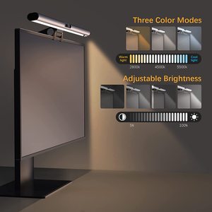 Webcam intelligente alimentée par USB 1080P, 3 modes <span class=keywords><strong>de</strong></span> température <span class=keywords><strong>de</strong></span> couleur, capteur tactile, protection des yeux, barre lumineuse pour écran d'ordinateur <span class=keywords><strong>portable</strong></span> - Product Image 6