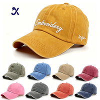 Gorra de Béisbol JX Marrón Vintage Personalizada con Logotipo Bordado, 100% Algodón Lavado, Sin Estructura, de 6 Paneles, Estilo Dad Hat, Desgastada