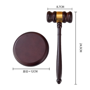 Martillo de madera maciza para subasta en T, martillo de corte legal, martillo de juez, casa de <span class=keywords><strong>subastas</strong></span>, prueba especial - Product Image 2