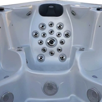 Luxuriöser 2,3m Whirlpool mit 150 Düsen, Balboa Whirlpool-Spa für 6 Personen, Outdoor-Spa mit Aristech Acryl