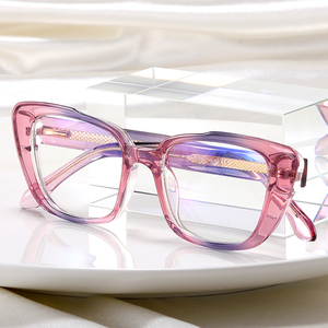 2024 nouveau cadre à la mode TR coloré Cateye <span class=keywords><strong>Anti</strong></span> lumière bleue lunettes <span class=keywords><strong>Anti</strong></span> réflexion lunettes ordinateur <span class=keywords><strong>bleu</strong></span> lumière bloquant lunettes - Product Image 1