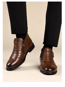 รองเท้าหนังผู้ชายแบบสวม สไตล์ธุรกิจ ระดับไฮเอนด์ ขายดี พื้นยาง ใส่ได้ทุกฤดู เดินสบาย ไม่เมื่อยเท้า สีสันสดใส - Product Image 6