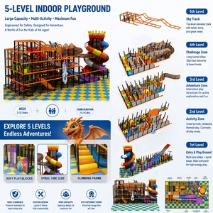 <span class=keywords><strong>Parque</strong></span> de Diversiones Comercial, Aventura Deportiva, Juegos Infantiles, Equipo de <span class=keywords><strong>Parque</strong></span> de Atracciones, Trampolín, Área de Juegos Interior para Niños - Product Image 2