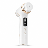 Brosse nettoyante électrique pour le visage avec logo personnalisé, étiquette privée, portable, machine à mousse automatique pour le visage, avec boîte cadeau