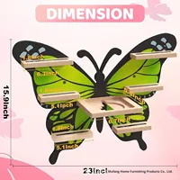 Étagère de rangement murale en bois durable pour jouets, en forme de cube, à trois niveaux, pour salon d'enfants, organisateur créatif DIY transfrontalier