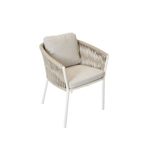 Chaises de salle à manger de <span class=keywords><strong>terrasse</strong></span> en corde tressée à cadre en aluminium imperméable moderne pour restaurants et hôtels - Product Image 3