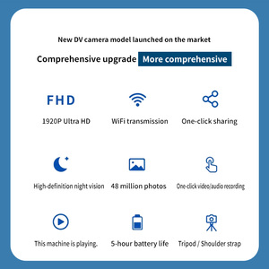 Transmisión WiFi Ultra HD 1920P, Compartir con <span class=keywords><strong>un</strong></span> Clic, Visión Nocturna de Alta Definición, 48 Millones de Fotos, Transporte Diversificado, Uso en Exteriores - Product Image 2