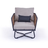 Brown Günstige Patio Wicker Konversation Einstellung Couch Loves eat Möbel Outdoor Garten Rattan Aluminium Schnitts ofa Set
