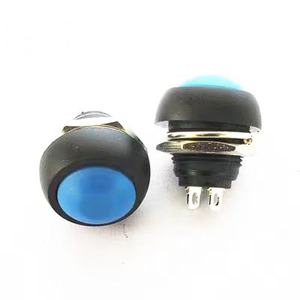 Interruptor de botón pulsador de 3 pines, el más vendido, con bloqueo automático, tipo hongo rojo, interruptor de parada de emergencia, material de plástico y latón, 3A, 12mm - Product Image 4