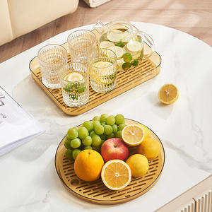 Escurridor de Té Tipo Rejilla Cuadrado Tamaño L Resistente al Agua con Bandeja Accesorio para Plato de Frutas - Product Image 3