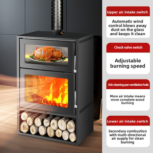 Cheminée à <span class=keywords><strong>bois</strong></span> en acier, poêle à <span class=keywords><strong>bois</strong></span>, four de chauffage intérieur, cuisinière, brûleur de bûches, rangement de <span class=keywords><strong>bois</strong></span> de chauffage pour villa et salon - Product Image 4