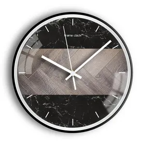 ขายส่ง vintage นาฬิกาแก้ว-เพิ่มความสามารถในการออกแบบที่ทันสมัยรอบรูป Vintage ตกแต่งฝาครอบกระจกผนังนาฬิกา