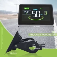 Pantalla LCD Digital Multimodelo para Bicicleta Eléctrica, 2.4 Pulgadas, IP66, Resistente al Agua, Limitador de Velocidad, Bloqueo con Contraseña, Panel de Control con Función WiFi