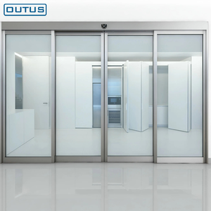 <span class=keywords><strong>Puerta</strong></span> de Entrada de Vidrio Automática con Marco de Aleación de Aluminio Resistente a la Intemperie de Tamaño Personalizado OUTUS - Product Image 1