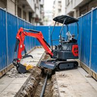 Mini-excavatrice à chenilles de 2 tonnes à haute maniabilité, 13,4 CV, 10 kW, pour les projets de drainage municipal et de rénovation urbaine