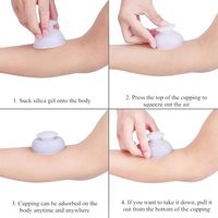 Vente en gros de ventouses en silicone pour la maison, outils de massage corporel Gua Sha