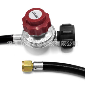 วาล์วลดแรงดัน 0-30PSI พร้อมสายโลหะสำหรับใช้งานกับแก๊ส - Product Image 1