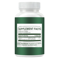 Complément alimentaire certifié GMP, formule pure végétalienne, haute puissance, vitamine A 10000 UI en gélules molles, soutien pour la santé des yeux et de la peau, marque privée OEM