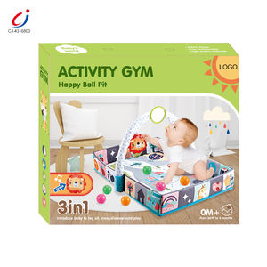 चेंगजी 3 में 1 बच्चे खेल मैट बहुक्रियाशील गतिविधि बाड़ फिटनेस रैक महासागर गेंदों बेबी प्ले जिम मैट सेट - Product Image 5