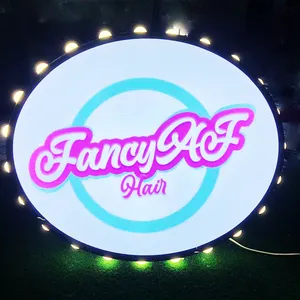 ร้านค้าปลีกที่กําหนดเองไฟหน้าเครื่องหมาย 3D ป้ายกล่องไฟกลางแจ้งป้ายโฆษณา LED กล่องไฟ Lightbox