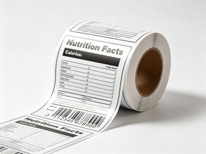 Étiquette autocollante personnalisée imperméable pour les informations nutritionnelles et les ingrédients alimentaires, adhésive pour l'emballage des compléments alimentaires en bouteille ou en pot - Product Image 2