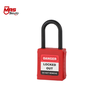 Manrunsi - Vente en gros - Codage laser personnalisé et étiquetage - Cadenas de sécurité en nylon multicolores de 38 mm pour équipement industriel - MBS38P