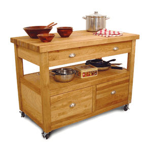Petite armoire <span class=keywords><strong>de</strong></span> cuisine française moderne, Table d'île avec rangement et support - Product Image 3