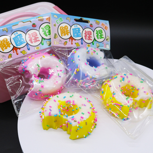 TPR mainan sensorik donat Remas uniseks, warna-warni untuk dewasa dan anak-anak usia 5-7 tahun fitur Rebound lambat hadiah sempurna - Product Image 5