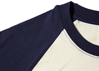 T-shirt homme 100% coton 210 g/m² à manches courtes raglan, uni, coupe classique, personnalisable avec logo, style streetwear