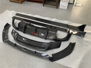 Kit de carrosserie le plus vendu pour Audi <span class=keywords><strong>Rs5</strong></span> <span class=keywords><strong>B9</strong></span> berline 2017-2019 lèvre avant en Fiber de carbone, jupes latérales, diffuseur arrière, becquet - Product Image 4