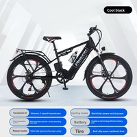 Bicicleta Eléctrica de Montaña para Jóvenes Urbanos con Motor sin Escobillas de 350W en el Buje Trasero, Batería Oculta y Frenos de Disco Dobles