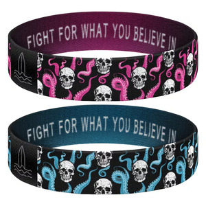 <span class=keywords><strong>Bracelet</strong></span> en tissu tissé élastique avec impression intégrale NFC et RFID Sunshine pour la promotion, <span class=keywords><strong>bracelet</strong></span> de couple <span class=keywords><strong>totwoo</strong></span> - Product Image 1