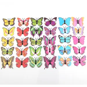 Kerajinan plastik busa kupu-kupu simulasi tiga dimensi 4.5 cm, untuk dekorasi rumah alat peraga dan aksesori