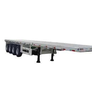 Dongxu Flatbed Prix 3 essieux 30/40 pieds 48 pieds Conteneur à <span class=keywords><strong>plateau</strong></span> plat bon marché Châssis mobile Semi-<span class=keywords><strong>remorque</strong></span> à <span class=keywords><strong>plateau</strong></span> plat pour camion à vendre - Product Image 4