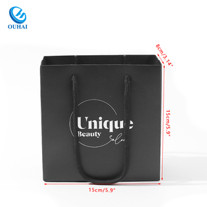 Tùy chỉnh may giấy đỏ cầm tay túi giấy in thiết kế logo sang trọng quần áo và quần jean đóng gói quà tặng Túi Bìa nghệ thuật - Product Image 5