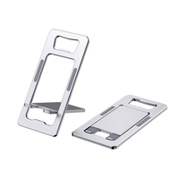 Support mobile pliable en aluminium réglable, support portable pour tablette de bureau avec ouvre-bouteille