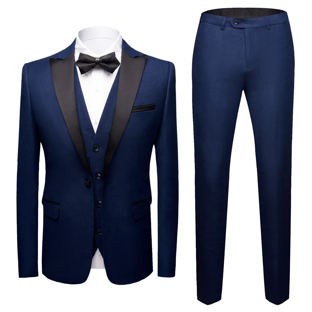 Ready To Ship High Quality 3 Piece Men Formal Business Wedding Suits