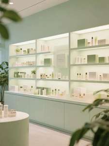 Estantes de Exhibición de Perfumes y Cosméticos de Lujo con LED |   Vitrinas Ecológicas Personalizadas, Diseño de Interiores para Salones de Belleza, Todo en Uno - Product Image 4