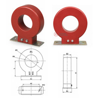 Transformateur de courant à séquence nulle en résine époxy LJZ-65/80/100/120/165, bobinage toroïdal simple en cuivre, 0,72/3 kV 50/60 Hz