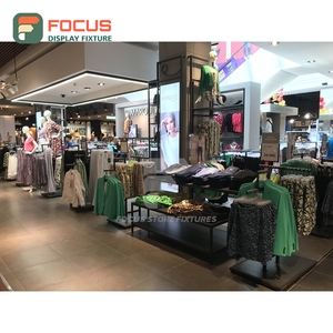 New Design Store Interior Brushed Stainless Steel Display Counter Commercial Interior Design Apparel Store - Product Image 6