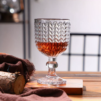Verres à vin rétro écologiques en gros, style européen, gobelets à vin blanc et spiritueux, en verre fabriqué à la machine, 300 ml, pour les fêtes