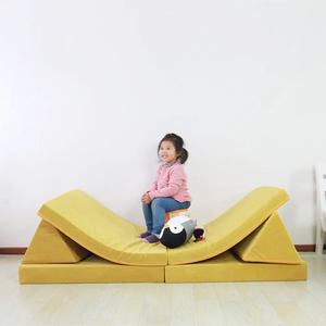 Saien nueva esponja de alta calidad ecológica Loveseat niños plegable Sleeper Modular niños sofá cama para niños pequeños y bebés - Product Image 6