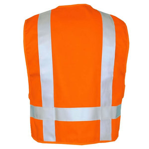 Chaleco de Seguridad Reflectante de Alta Visibilidad, Impermeable, Hecho de Malla de Poliéster, para Trabajos de Construcción, ANSI Clase 1 EN ISO 20471 - Product Image 2