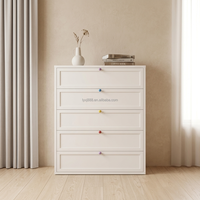 Armoire en acier antirouille à 5 tiroirs, commode de rangement en métal pour chambre à coucher, salon, organisateur de maison