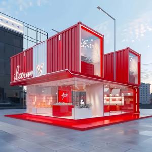 Unidad <span class=keywords><strong>de</strong></span> Vivienda Modular Moderna con Pared <span class=keywords><strong>de</strong></span> Cristal e Instalación Interior <span class=keywords><strong>Completa</strong></span> para Alquileres en Airbnb o Complejos Turísticos, <span class=keywords><strong>Casa</strong></span> Contenedor - Product Image 3