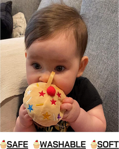 Peluche Personalizzato Yingii a Forma di Cupcake al Cioccolato Nero Imbottito in Cotone PP con Motivi a <span class=keywords><strong>Stella</strong></span>, Giocattolo Morbido e Soffice per Compleanni - Product Image 3