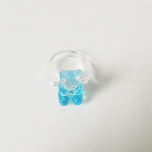 Nuovi Anelli in Acrilico Cartoon SC, <span class=keywords><strong>Anello</strong></span> Colorato a Forma di Orsetto, Grazioso <span class=keywords><strong>Anello</strong></span> in Resina Acrilica per Donne e Ragazze - Product Image 6