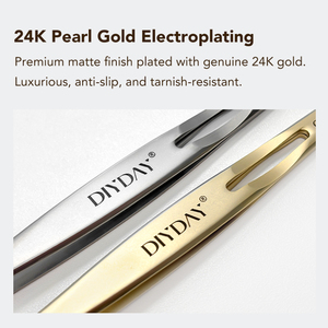 <span class=keywords><strong>Pinzas</strong></span> Profesionales <span class=keywords><strong>de</strong></span> Acero Inoxidable para Extensión <span class=keywords><strong>de</strong></span> Pestañas con Mango Antideslizante <span class=keywords><strong>de</strong></span> Precisión DIYDAY - Product Image 2