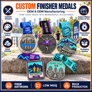 Medallas Personalizadas para Maratones y Carreras Urbanas, Carreras Virtuales, Desafíos de Trail y Eventos en Equipo con Cintas Personalizadas - Product Image 4